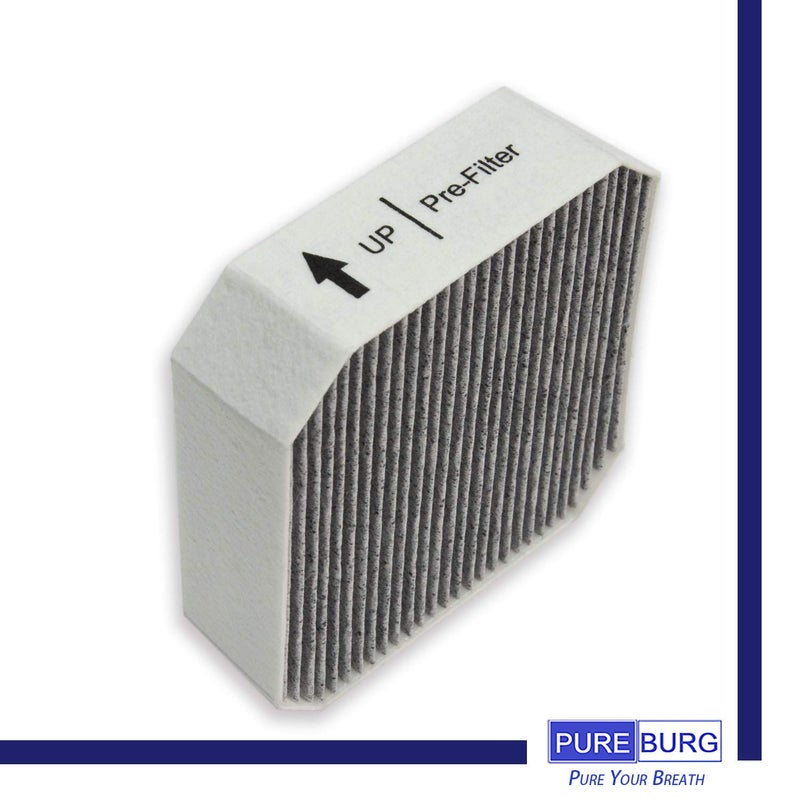 PUREBURG Replacement HEPA Pre-Filter Fits Molekule Air Purifier, High-efficiency Activated carbon 2-in-1 Air Clean Dust VOCs,2-Pack - Image 4